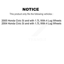 Charger l&#39;image dans la galerie, Front Brake Caliper Rotor Ceramic Pad Kit For 2004-2005 Honda Civic Si with 1.7L
