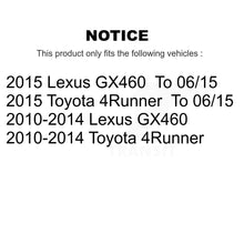 Charger l'image dans la galerie, Front Disc Brake Rotors &amp; Ceramic Pad Kit With Calipers For Toyota 4Runner Lexus GX460
