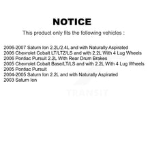 Load image into Gallery viewer, Front Disc Brake Caliper Rotor &amp; Ceramic Pad Kit For Saturn Ion Chevrolet Cobalt Pontiac KC8-100690T