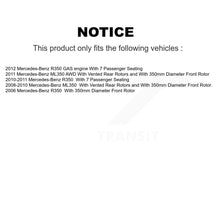 Charger l'image dans la galerie, Front Disc Brake Caliper Rotors And Ceramic Pads Kit For Mercedes-Benz ML350 R350 KC8-100714T