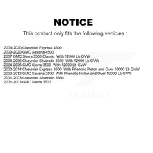 Charger l'image dans la galerie, Front Brake Rotors Ceramic Pad Kit With Calipers For Chevrolet Express 3500 GMC Savana