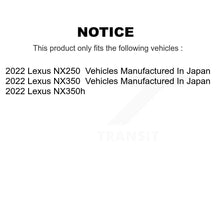 Charger l'image dans la galerie, Front Disc Brake Caliper Rotors And Ceramic Pads Kit For 2022 Lexus NX350h NX350 NX250 KC8-100719T