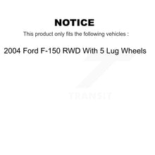 Load image into Gallery viewer, Front Brake Caliper Rotors Ceramic Pad Kit For 2004 Ford F-150 With 5 Lug Wheels