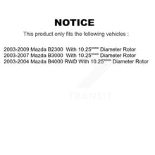 Charger l'image dans la galerie, Front Disc Brake Caliper Rotors And Ceramic Pads Kit For Mazda B3000 B2300 B4000 KC8-100745T