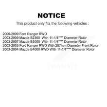 Charger l'image dans la galerie, Front Disc Brake Caliper Rotor &amp; Ceramic Pad Kit For Ford Ranger Mazda B3000 B2300 B4000 KC8-100746T