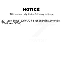 Load image into Gallery viewer, Front Disc Brake Caliper Rotors And Ceramic Pads Kit (5Pc) For Lexus IS250 GS300 KC8-100754T