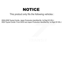 Charger l'image dans la galerie, Front Rear Disc Brake Caliper Rotors Drums Ceramic Pads Kit (8Pc) For Toyota Corolla KC8-100871T