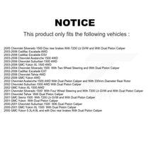 Charger l'image dans la galerie, Front Rear Brake Caliper Rotor &amp; Ceramic Pad Kit (10Pc) For Chevrolet Silverado 1500 GMC KC8-101019T