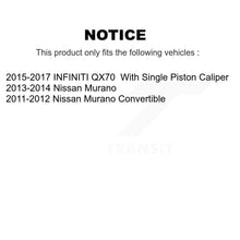 Load image into Gallery viewer, Front Rear Brake Caliper Rotors &amp; Ceramic Pad Kit (10Pc) For Nissan Murano INFINITI QX70 KC8-101056T