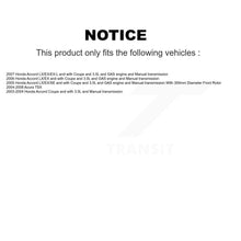Charger l'image dans la galerie, Front Rear Disc Brake Caliper Rotors &amp; Ceramic Pad Kit (10Pc) For Honda Accord Acura TSX KC8-101063T