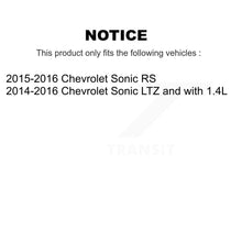 Charger l'image dans la galerie, Rotor d'étrier de frein à disque avant et arrière et Kit de plaquettes en céramique (10 pièces) pour Chevrolet Sonic 