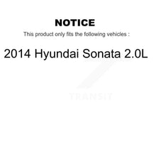 Charger l'image dans la galerie, Front Rear Disc Brake Caliper Rotors Ceramic Pad Kit (10Pc) For 2014 Hyundai Sonata 2.0L KC8-101099T