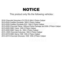 Load image into Gallery viewer, Front Rear Brake Caliper Rotor &amp; Ceramic Pad Kit (10Pc) For GMC Sierra 1500 Chevrolet XL KC8-101113T