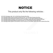 Load image into Gallery viewer, Front Rear Disc Brake Caliper Rotor &amp; Ceramic Pad Kit (10Pc) For Volkswagen Jetta Beetle KC8-101215T