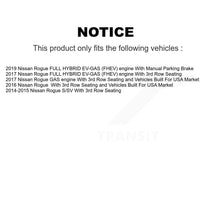 Charger l'image dans la galerie, Front Rear Disc Brake Caliper Rotors And Ceramic Pads Kit (10Pc) For Nissan Rogue KC8-101238T