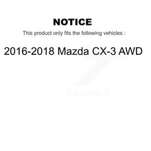 Charger l'image dans la galerie, Front Rear Disc Brake Caliper Rotors Ceramic Pad Kit (10Pc) For 2016-2018 Mazda CX-3 AWD KC8-101317T