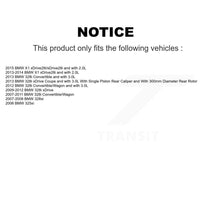 Load image into Gallery viewer, Rear Brake Coated Rotor Ceramic Pad Kit With Calipers For BMW 328i xDrive X1 328xi 325xi