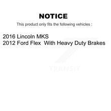Load image into Gallery viewer, Rear Brake Coated Rotor Ceramic Pad Kit With Calipers For Ford Explorer Flex Lincoln MKS