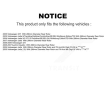 Load image into Gallery viewer, Rear Brake Coated Rotor &amp; Ceramic Pad Kit With Calipers For Volkswagen Jetta GTI Audi A3