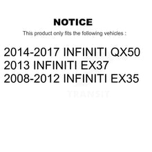 Load image into Gallery viewer, Rear Disc Brake Coated Rotor &amp; Ceramic Pad Kit With Calipers For INFINITI QX50 EX35 EX37