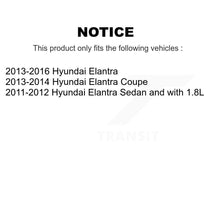 Charger l&#39;image dans la galerie, Rear Disc Brake Coated Rotor And Ceramic Pad Kit With Calipers For Hyundai Elantra Coupe