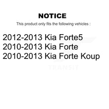 Charger l&#39;image dans la galerie, Rear Disc Brake Coated Rotor And Ceramic Pad Kit With Calipers For Kia Forte Koup Forte5