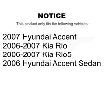Load image into Gallery viewer, Front Rear Brake Caliper Coat Rotors &amp; Ceramic Pad Kit (10Pc) For Hyundai Accent