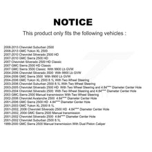 Load image into Gallery viewer, Front Rear Brake Caliper Coat Rotor Ceramic Pad Kit (10Pc) For Chevrolet 2500 HD