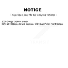 Charger l&#39;image dans la galerie, Front Rear Disc Brake Caliper Coat Rotor Ceramic Pad Kit For Dodge Grand Caravan
