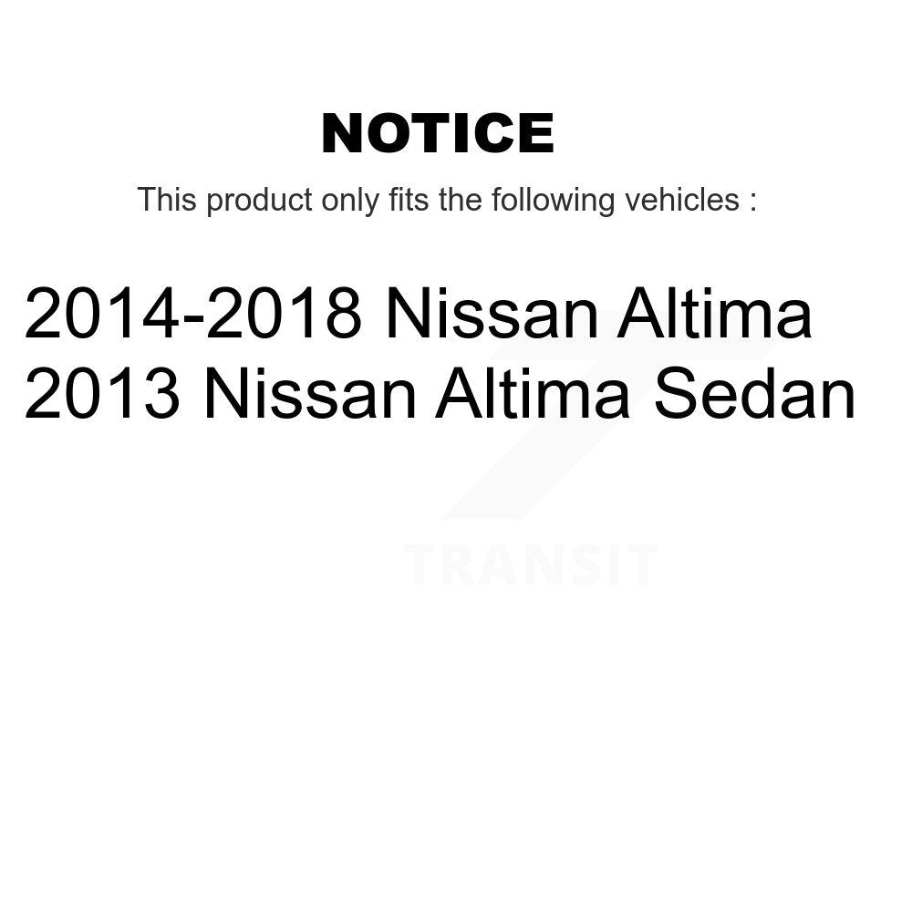 Front Rear Brake Caliper Coat Rotor And Ceramic Pad Kit (10Pc) For Nissan Altima