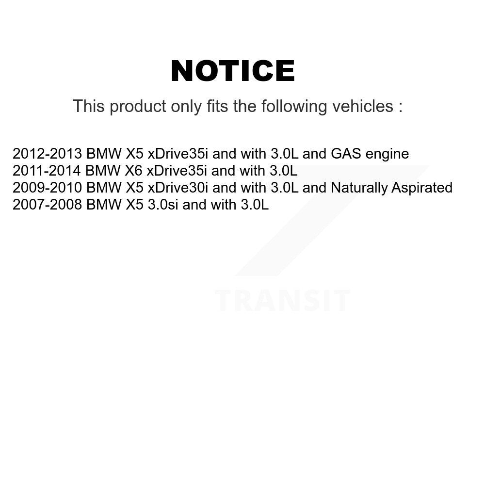 Front Rear Disc Brake Caliper Coat Rotors & Ceramic Pad Kit (10Pc) For BMW X5 X6