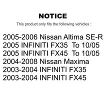 Charger l'image dans la galerie, Front Rear Ceramic Brake Pads Parking Shoe Kit For Nissan Altima Maxima INFINITI