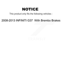 Load image into Gallery viewer, Front Rear Ceramic Brake Pads Parking Shoes Kit For INFINITI G37 Nissan 370Z Q60