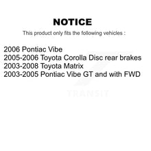 Charger l'image dans la galerie, Front Rear Ceramic Brake Pads Parking Shoe Kit For Toyota Corolla Matrix Pontiac