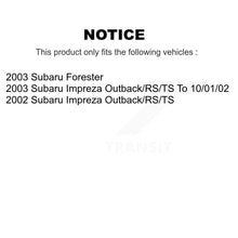Charger l'image dans la galerie, Front Rear Ceramic Brake Pads And Parking Shoes Kit For Subaru Impreza Forester