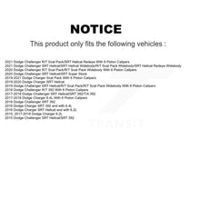 Charger l'image dans la galerie, Front Rear Ceramic Brake Pads And Parking Shoes Kit For Dodge Charger Challenger