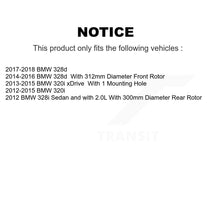 Load image into Gallery viewer, Front Rear Ceramic Brake Pads And Parking Shoe Kit For BMW 328i 320i xDrive 428i