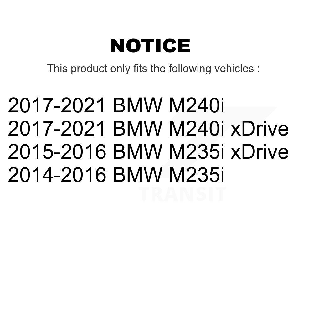Front Rear Ceramic Brake Pads Parking Shoe Kit For BMW 328i 428i Gran Coupe 230i