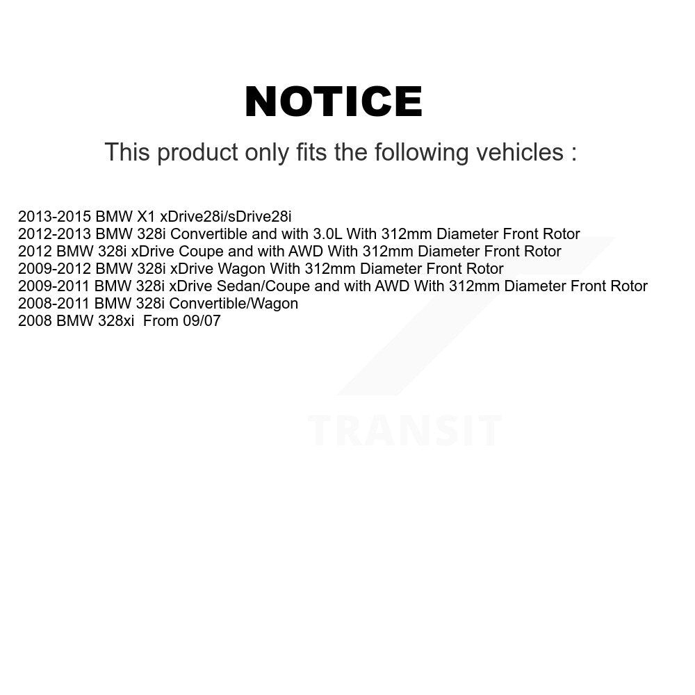 Front Rear Ceramic Brake Pads And Parking Shoes Kit For BMW 328i xDrive X1 328xi