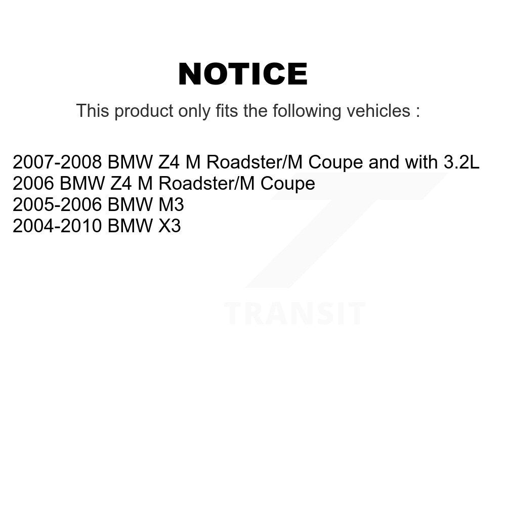 Front Rear Ceramic Brake Pads And Parking Shoes Kit For BMW X3 Z4 M3