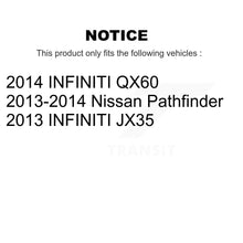 Load image into Gallery viewer, Front Rear Ceramic Brake Pads &amp; Parking Shoes Kit For Nissan Pathfinder INFINITI