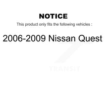 Charger l'image dans la galerie, Front Rear Ceramic Brake Pads And Parking Shoes Kit For 2008-2009 Nissan Quest
