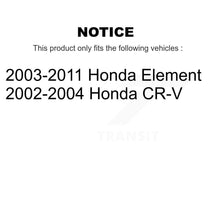 Charger l'image dans la galerie, Front Rear Ceramic Brake Pads And Parking Shoes Kit For Honda CR-V Element