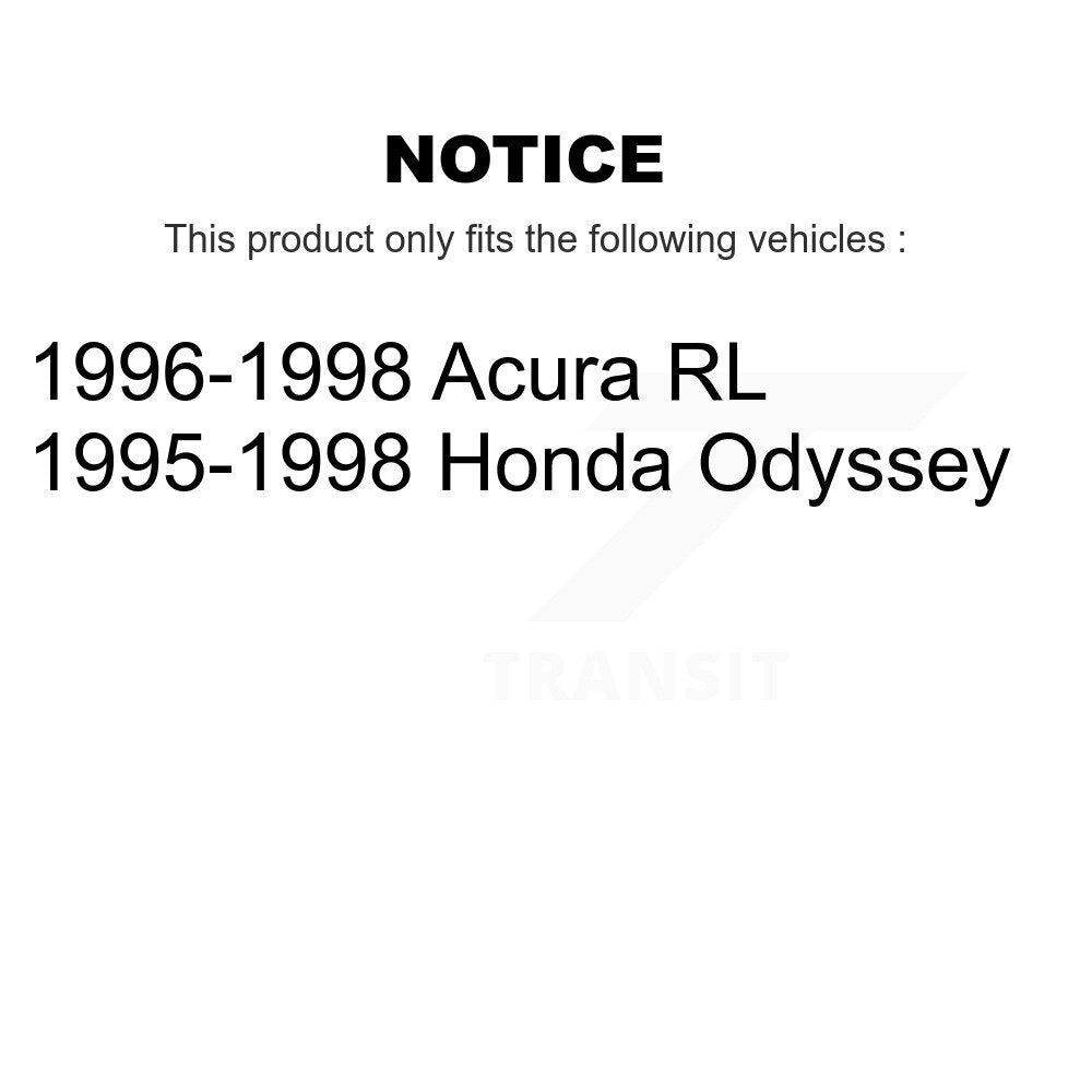Front Rear Ceramic Brake Pads And Parking Shoes Kit For 1996-1998 Acura RL