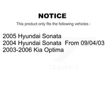 Charger l'image dans la galerie, Front Rear Ceramic Brake Pads And Parking Shoe Kit For Hyundai Sonata Kia Optima