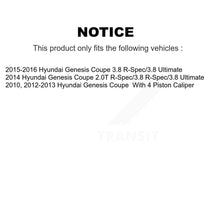 Charger l'image dans la galerie, Front Rear Ceramic Brake Pads And Parking Shoes Kit For Hyundai Genesis Coupe