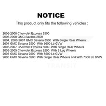 Charger l'image dans la galerie, Front Rear Ceramic Brake Pads &amp; Parking Shoe Kit For Chevrolet Express 3500 2500