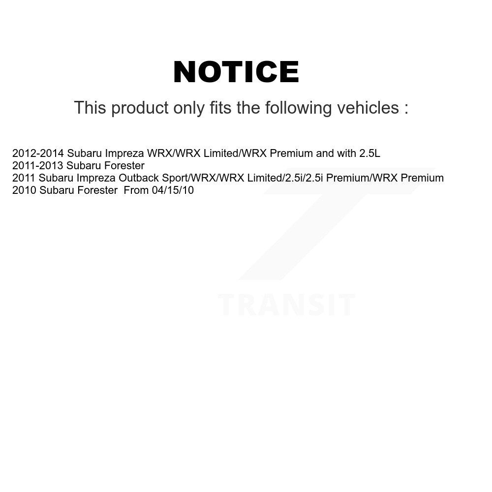 Front Rear Ceramic Brake Pads And Parking Shoes Kit For Subaru Impreza Forester