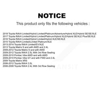 Charger l'image dans la galerie, Front Rear Ceramic Brake Pads &amp; Parking Shoes Kit For Toyota RAV4 Matrix Pontiac