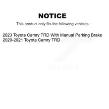 Charger l'image dans la galerie, Front Rear Ceramic Brake Pads &amp; Parking Shoes Kit For 2020-2021 Toyota Camry TRD